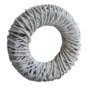 Deko Naturkranz Weiderindenkranz Wandkranz Tischkranz Beige 30cm