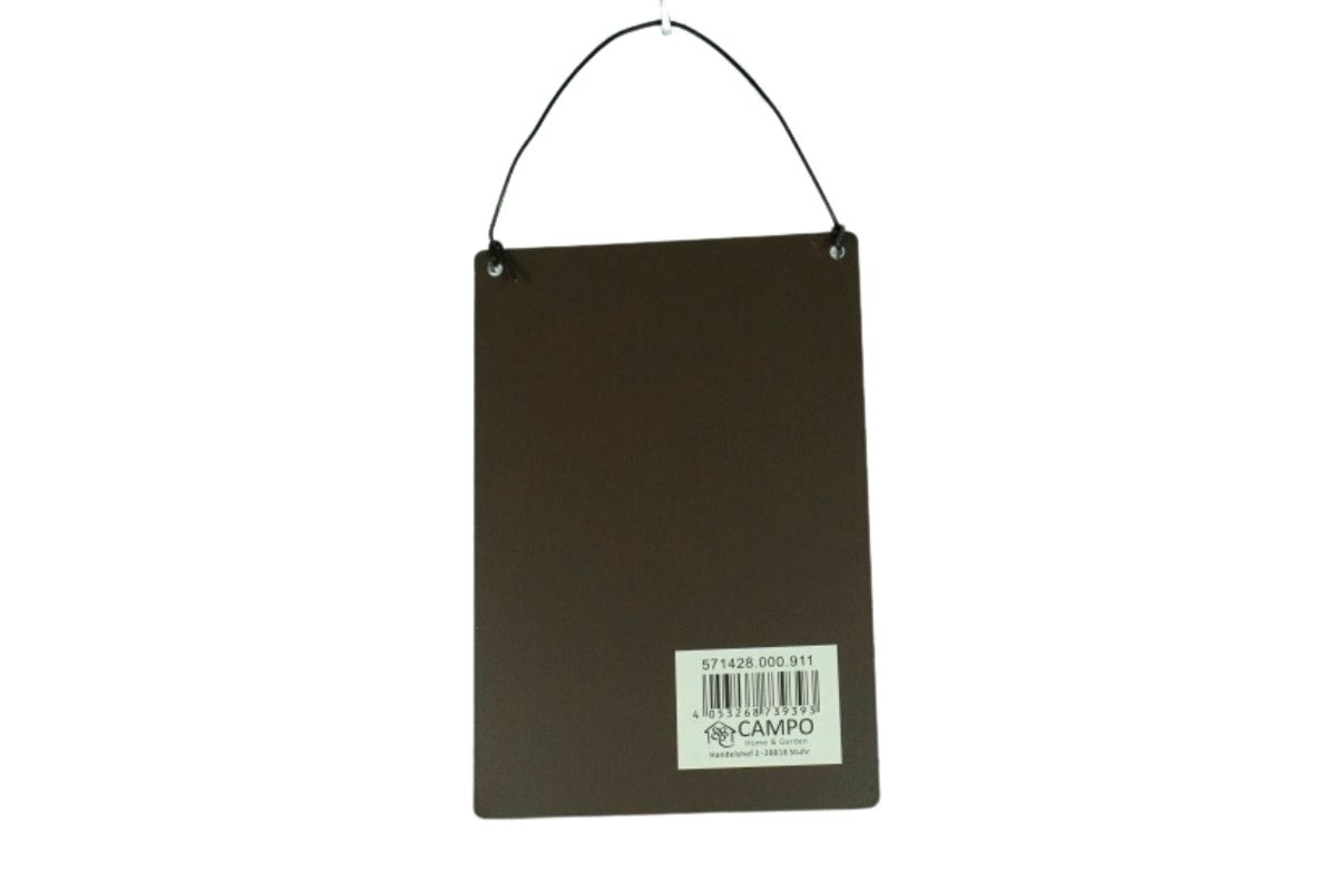 Deko Blechschild Aufhänger Schokolade fragt nicht Schokolade versteht