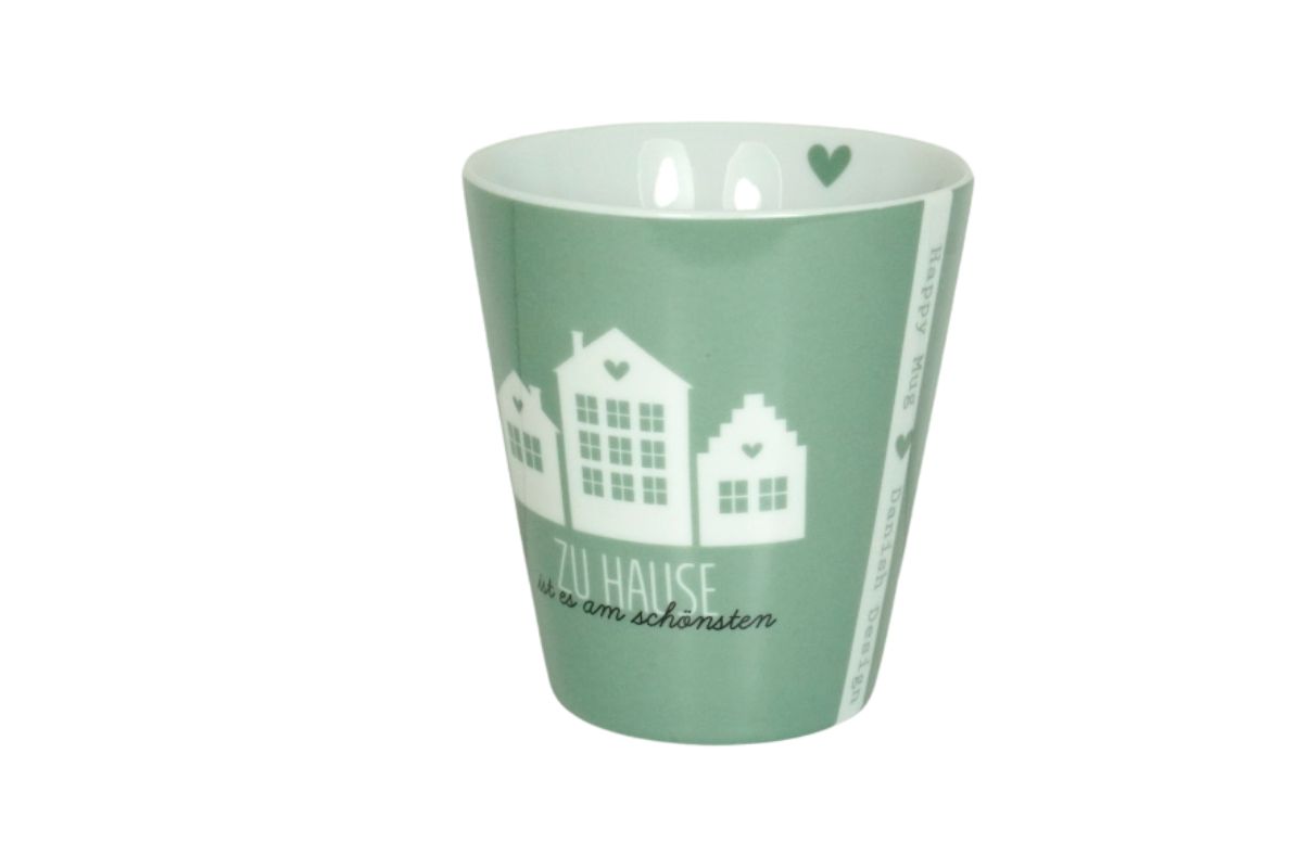 Krasilnikoff Kaffeebecher Sprüche Tasse Mug Cup Zu Hause ist es am schönsten