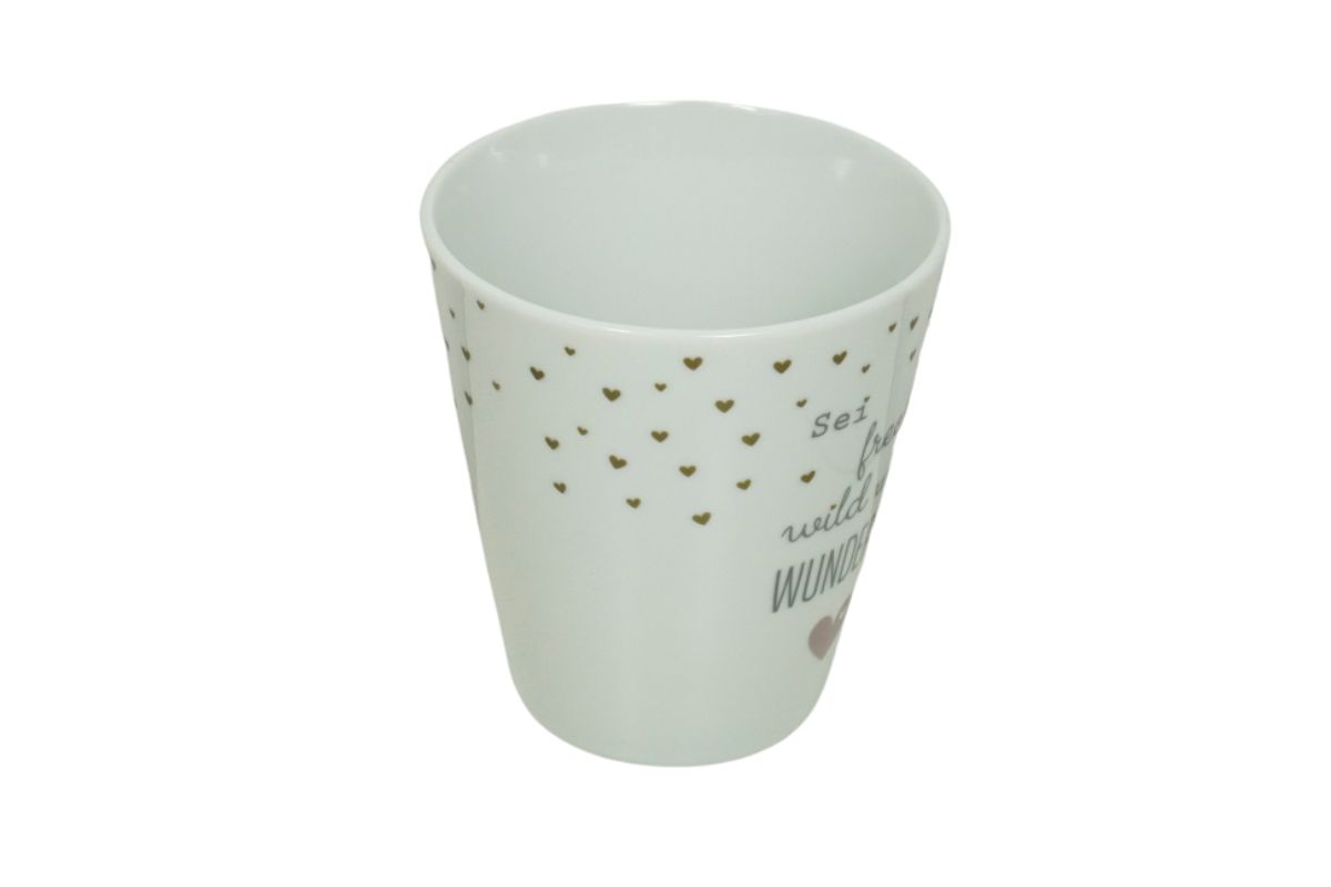 Krasilnikoff Kaffeebecher Kaffeetasse Sprüche Tasse Mug Cup Sei frech wild und Wunderbar