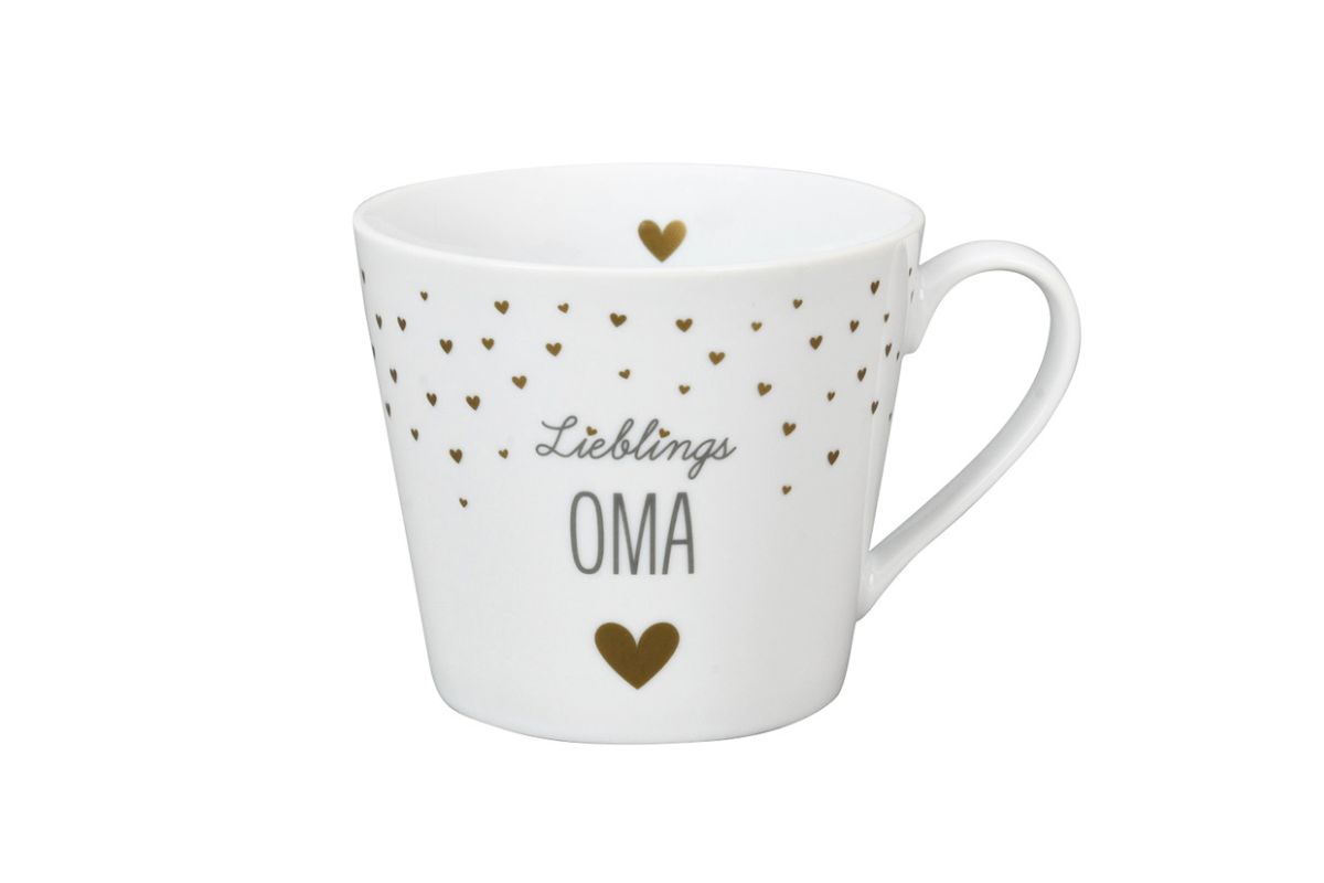 Krasilnikoff Henkeltasse Kaffeetasse Sprüche Tasse Lieblings Oma
