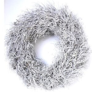 Deko Kranz Herbstkranz Reisigkranz Naturgetrocknet Weiß 29∅