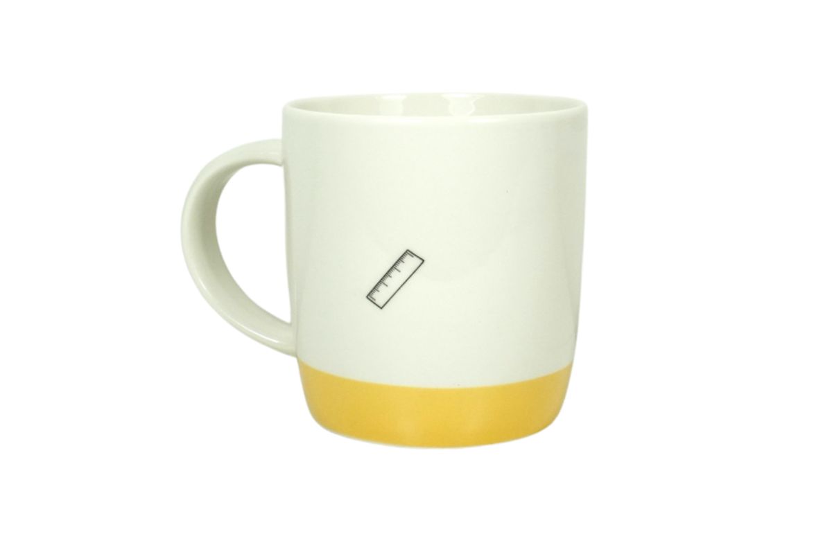 Grafik Werkstatt Henkelbecher Kaffeebecher Sprüchetasse Natürlich kommt es auf die Größe an.Wer will schon eine kleine Tasse Kaffee?