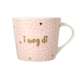 Grafik Werkstatt Henkelbecher Kaffeebecher Sprüchetasse i mog di