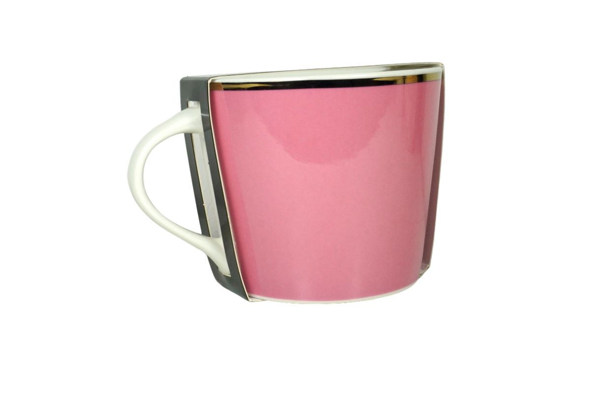 Grafik Werkstatt Henkelbecher Kaffeebecher Sprüchetasse OK aber erst Kaffee