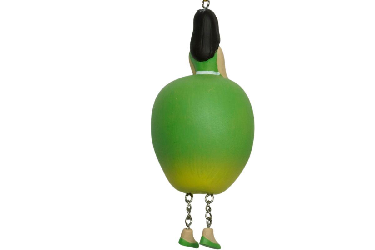 Deko Figur Blumenmädchen Apfelmädchen Grün zum Hängen