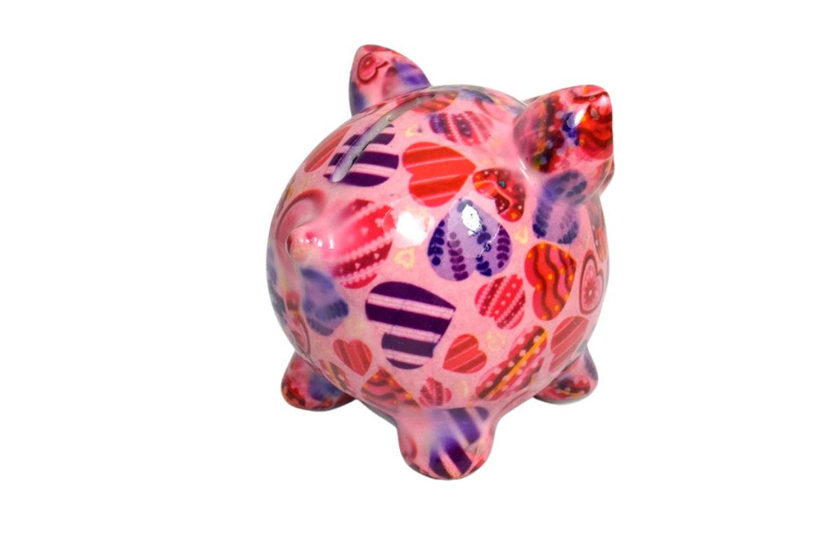 Pomme Pidou Money Bank Spardose Petit Sparschwein Rosie Herzi