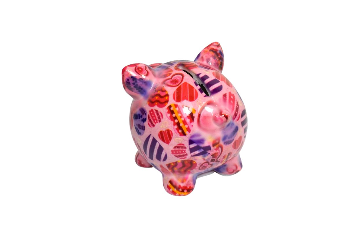 Pomme Pidou Money Bank Spardose Petit Sparschwein Rosie Herzi