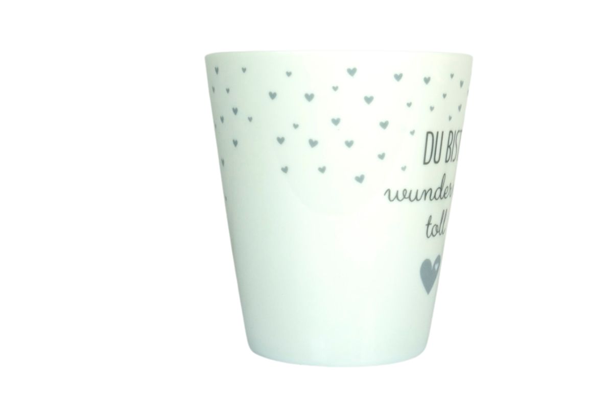 Krasilnikoff Kaffeebecher Sprüche Tasse Mug Cup Du bist wundervoll toll