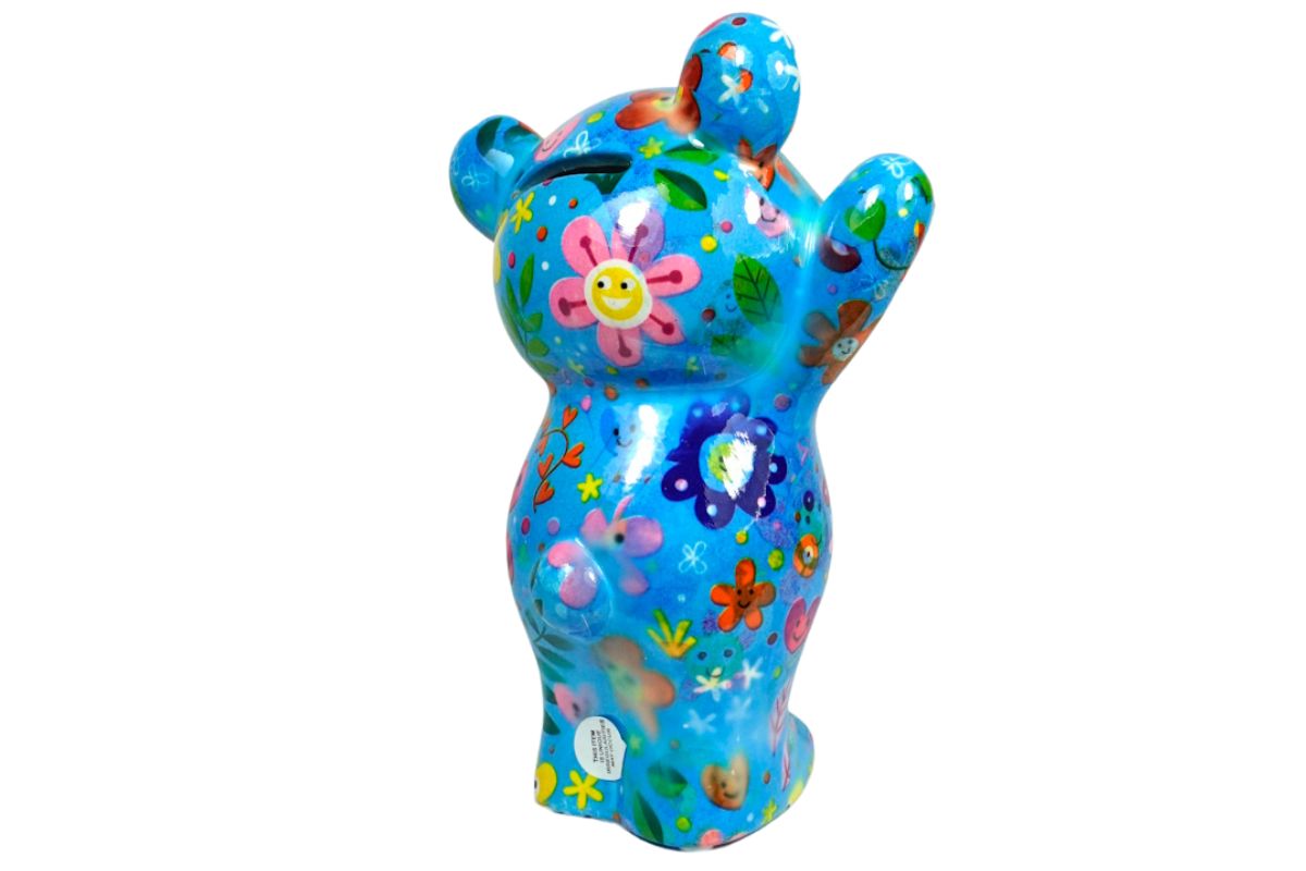 Pomme Pidou Spardose Money Bank Teddy Bärchen Tilou Blau