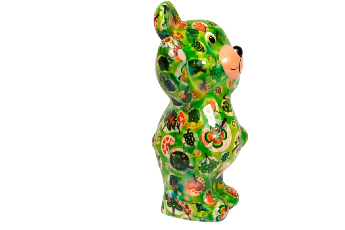 Pomme Pidou Spardose Money Bank Teddy Bärchen Tilou Grün