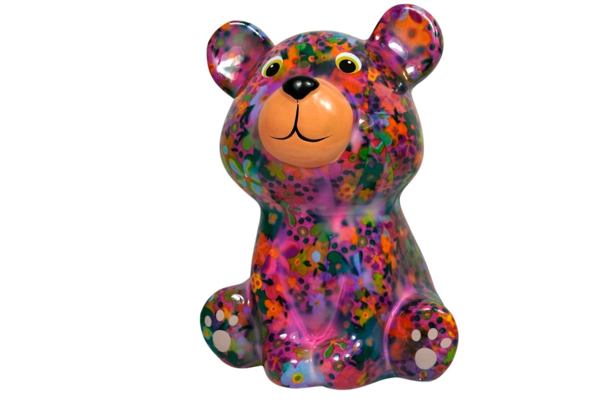 Pomme Pidou Spardose Money Bank Teddy Bärchen Tala Rose Blümchen