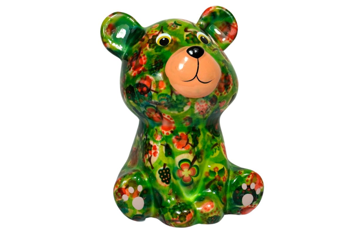 Pomme Pidou Spardose Money Bank Teddy Bärchen Tala Grün