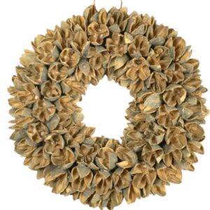 Couronne Dekokranz Wandkranz Naturkranz Handarbeit Bakuli Wreath Latte 20cm ∅