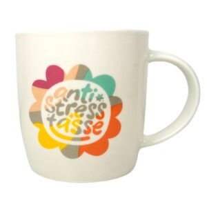Grafik Werkstatt Henkelbecher Kaffeebecher Sprüchetasse Anti Stress Tasse