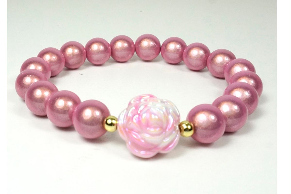 Damen Armband Magic Beads Rose Perlen Modeschmuck Armband
