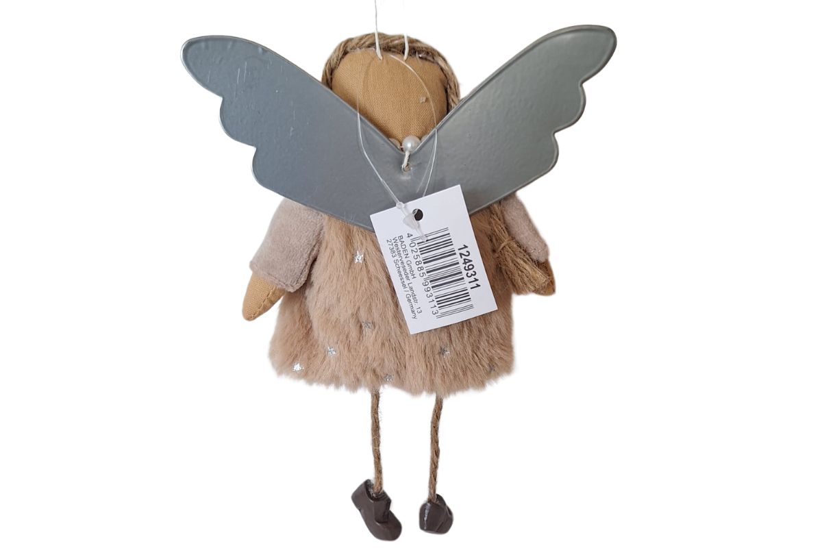 Baden Schutzengel Aufhänger Deko Engel im Fellkleidchen Sina