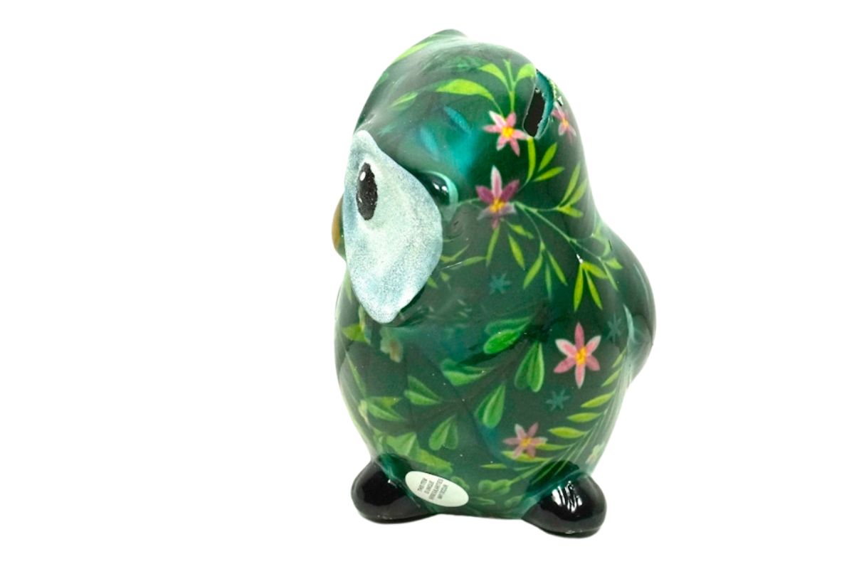 Pomme Pidou Spardose Money Bank Petit Eule Otti Grün