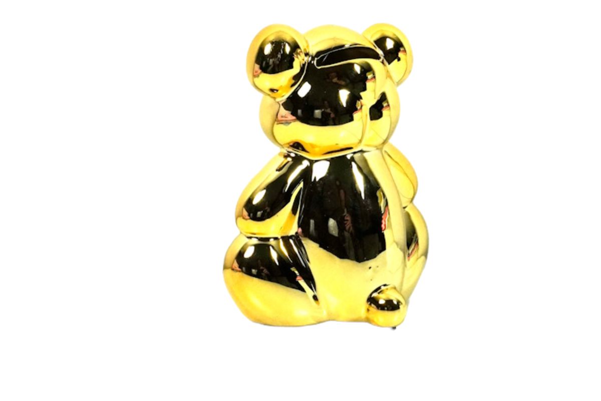 Pomme Pidou Spardose Money Bank Petit Teddy Bär Waldo Gold
