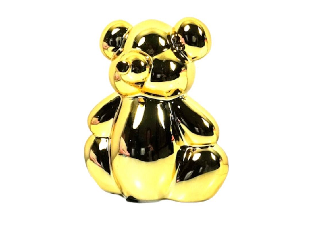 Pomme Pidou Spardose Money Bank Petit Teddy Bär Waldo Gold