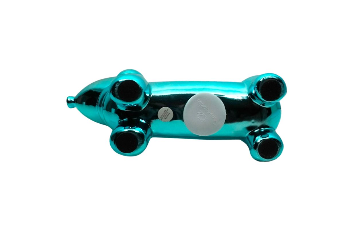 Pomme Pidou Spardose Money Bank Dackel Hund Whoopy Türkis