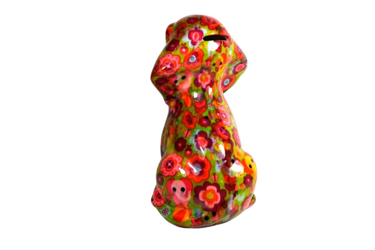 Pomme Pidou Spardose Money Bank Beagle Hund Basil Grün