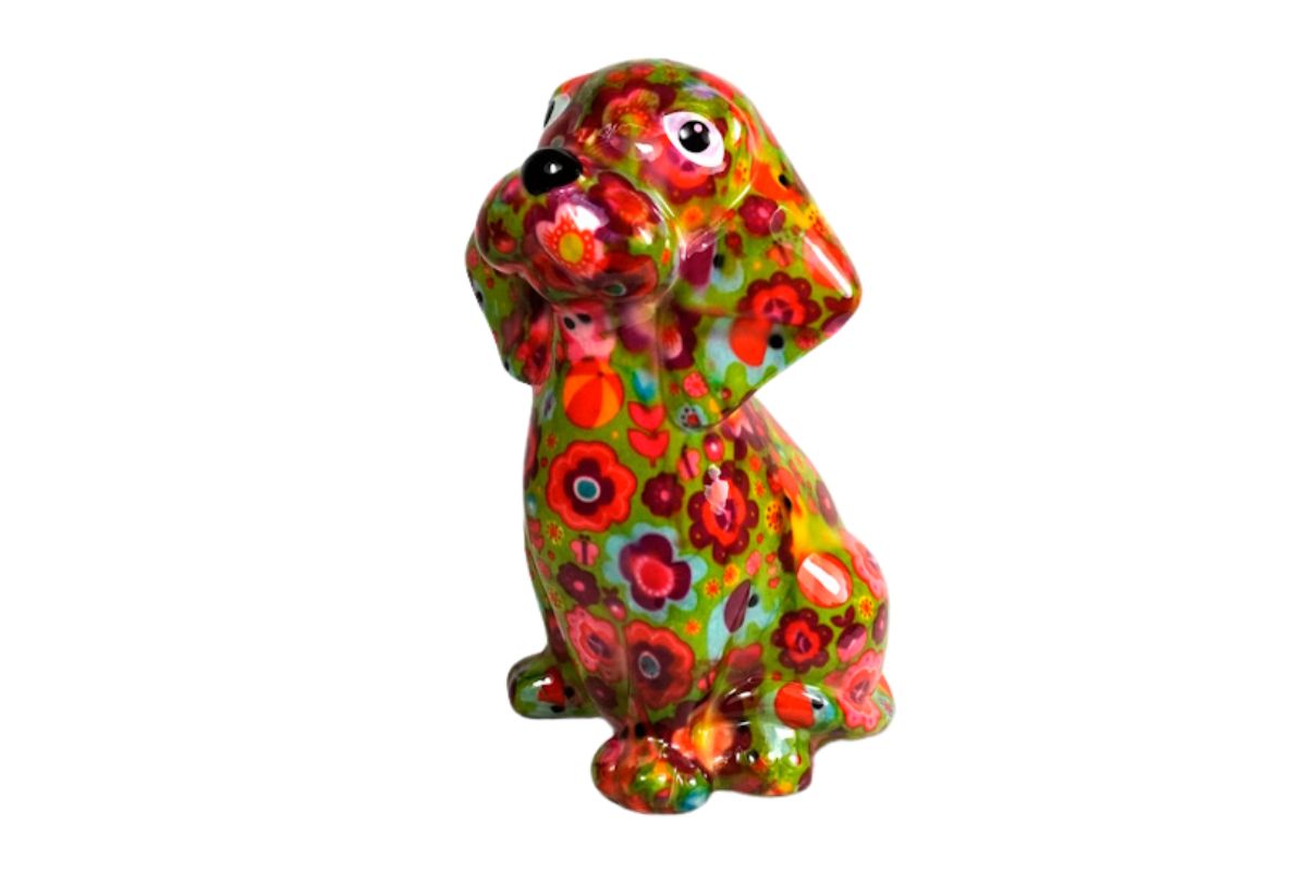 Pomme Pidou Spardose Money Bank Beagle Hund Basil Grün