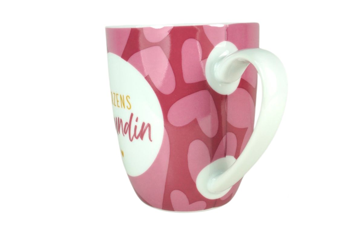 Henkelbecher Kaffeetasse Sprüchetasse Herzens Freundin Becher für Dich