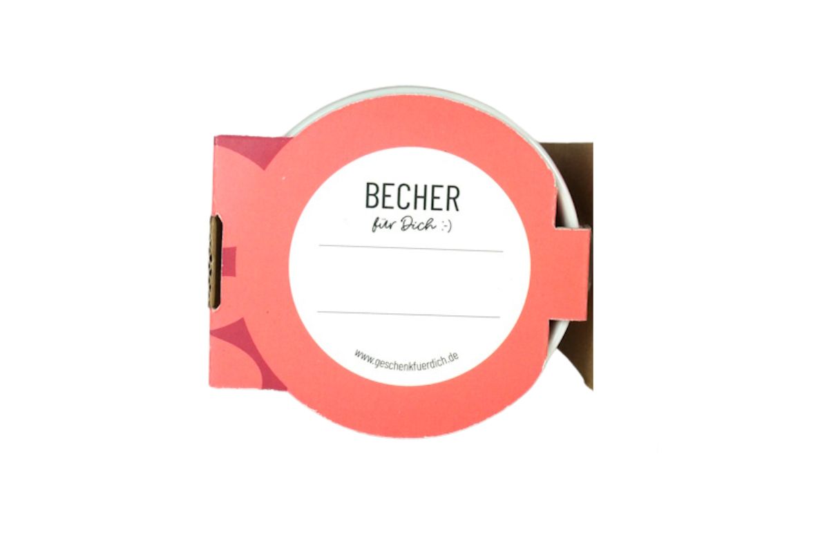 Henkelbecher Kaffeetasse Sprüchetasse Herzens Freundin Becher für Dich