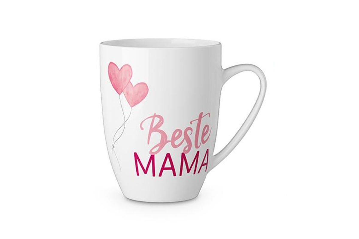 Henkelbecher Kaffeetasse Sprüchetasse Beste Mama Becher für Dich