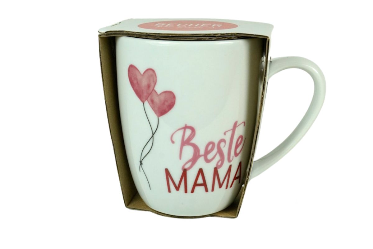 Henkelbecher Kaffeetasse Sprüchetasse Beste Mama Becher für Dich