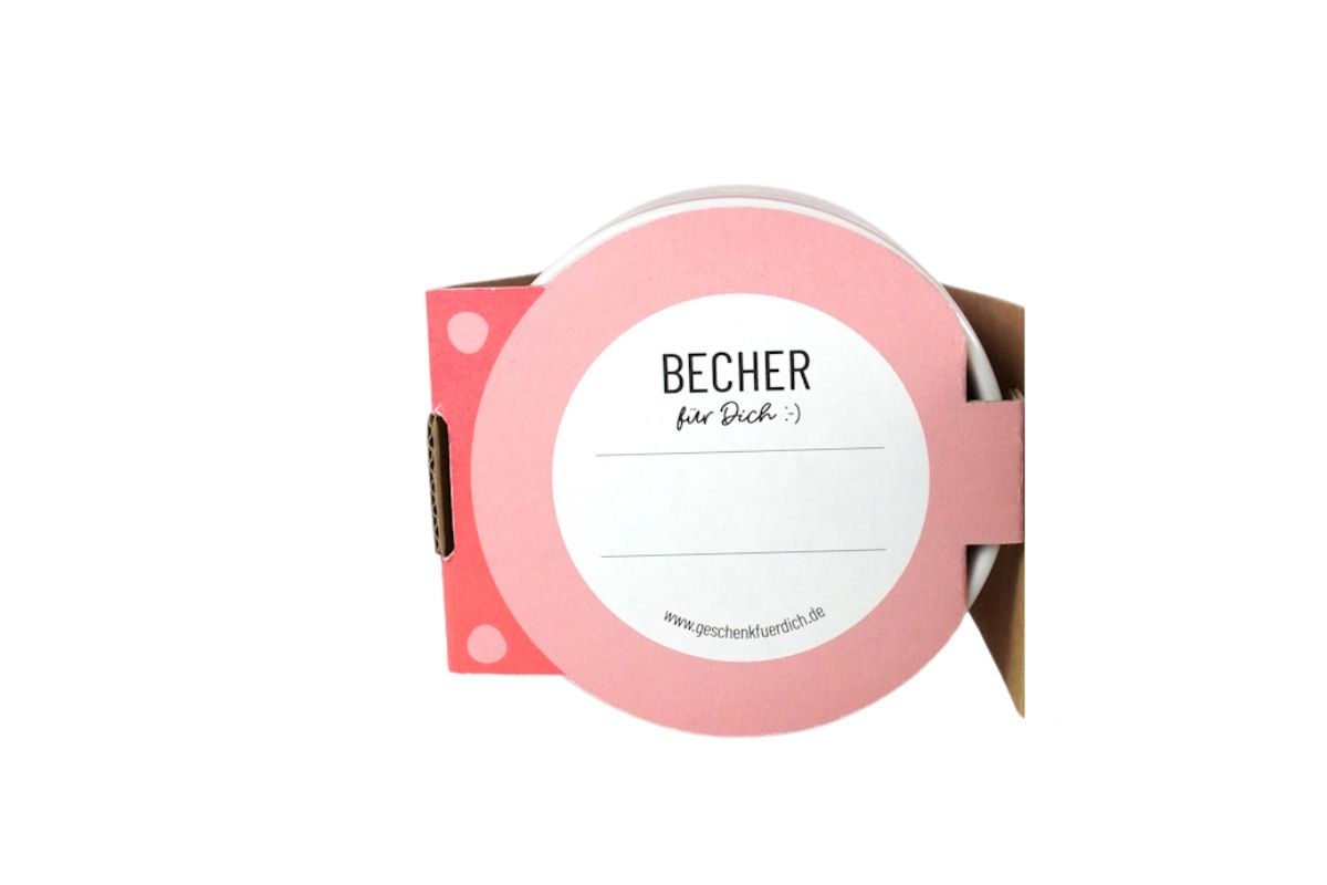 Henkelbecher Kaffeetasse Sprüchetasse Power Frau Becher für Dich