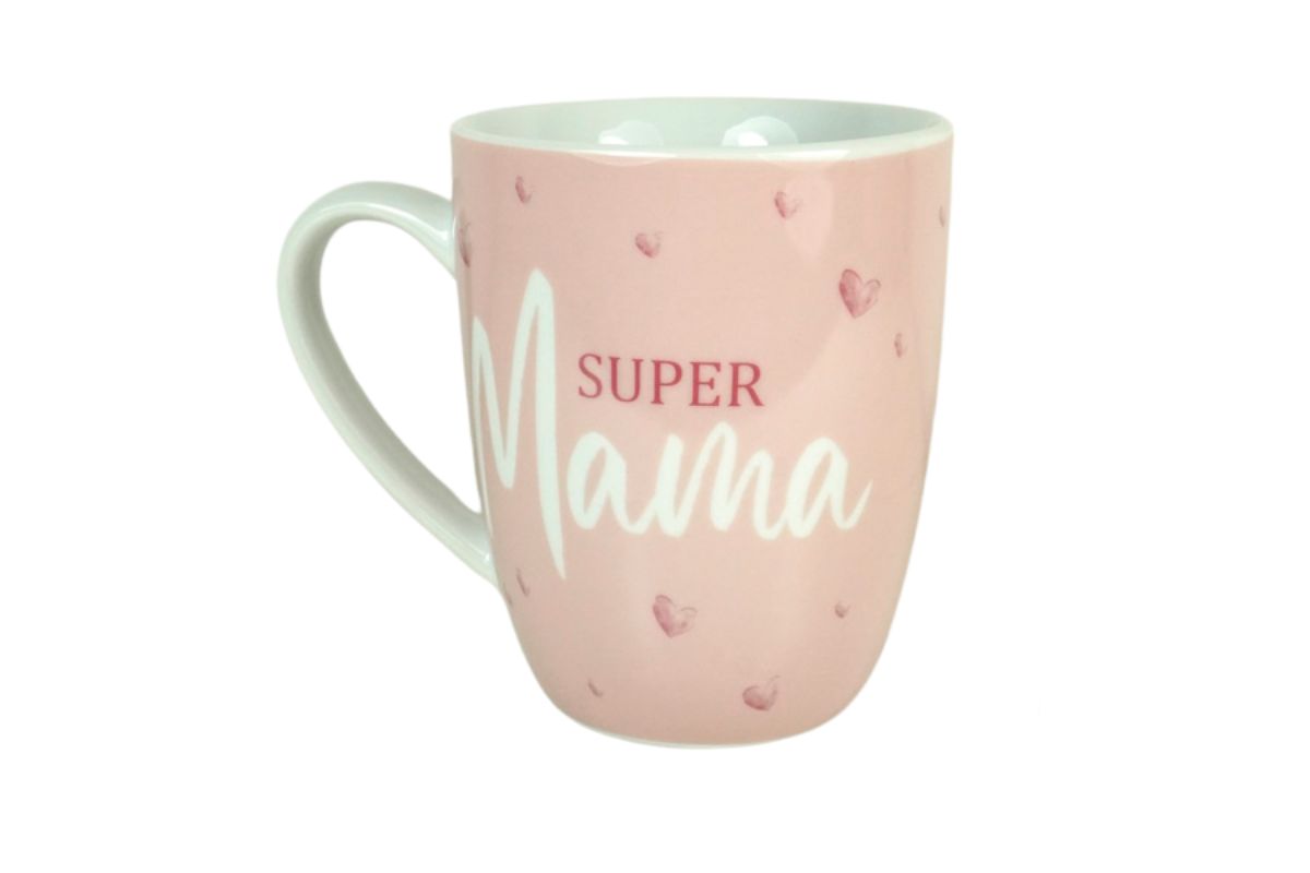 Henkelbecher Kaffeetasse Sprüchetasse Super Mama Becher für Dich