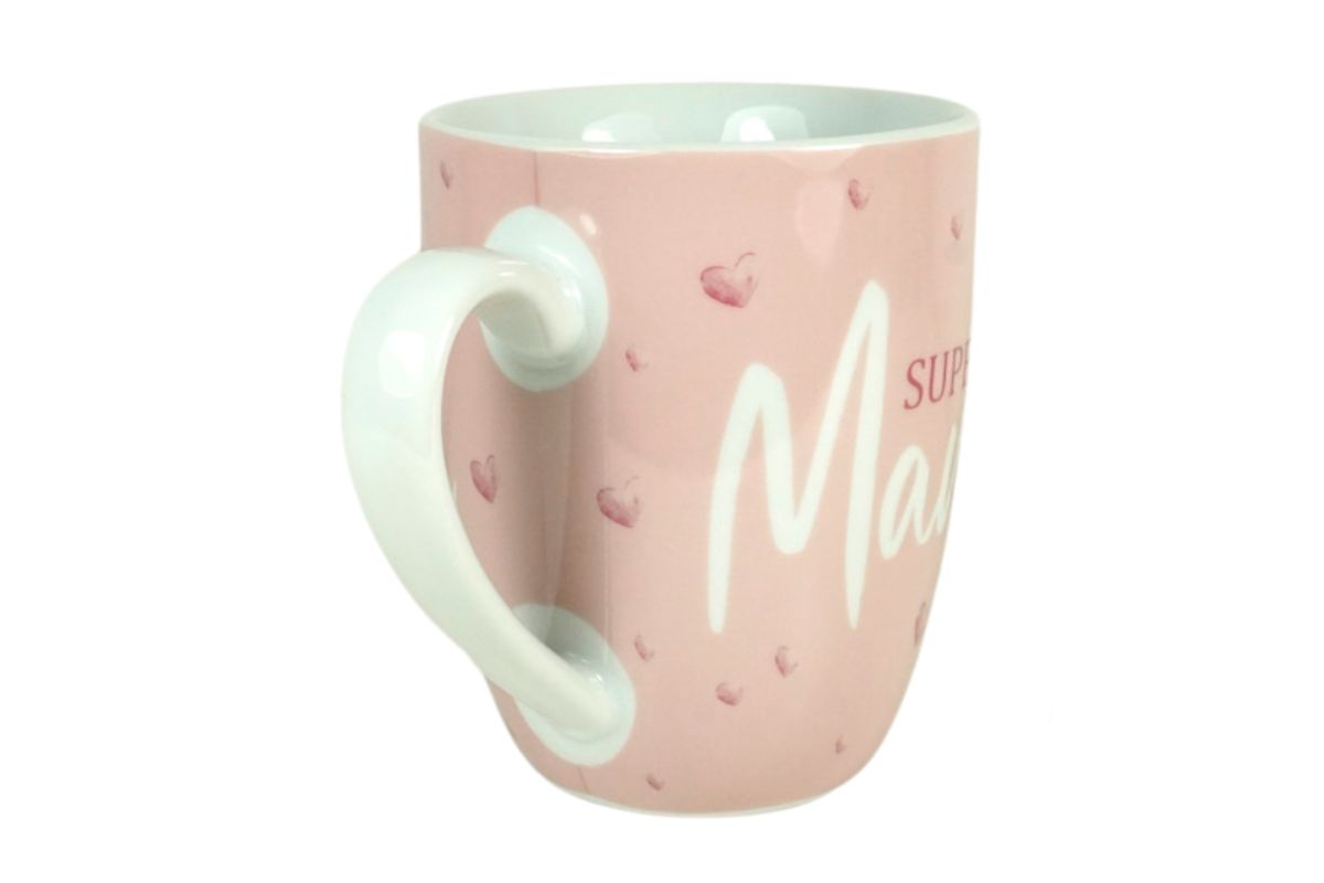 Henkelbecher Kaffeetasse Sprüchetasse Super Mama Becher für Dich