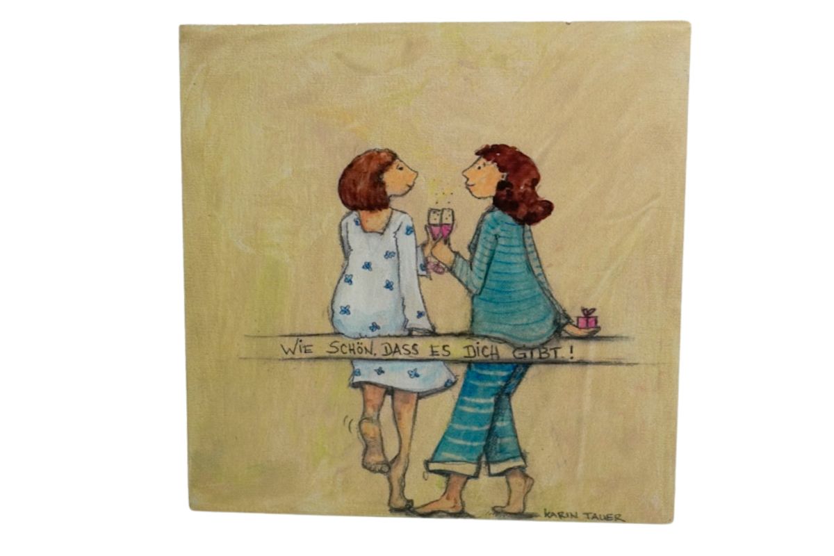 Holzbild Wandbild von Karin Tauer Wie Schön, Dass Es Dich Gibt!