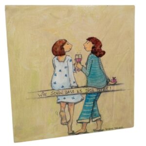 Holzbild Wandbild von Karin Tauer Wie Schön, Dass Es Dich Gibt!