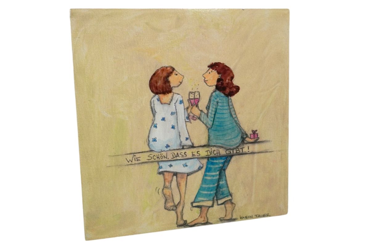 Holzbild Wandbild von Karin Tauer Wie Schön, Dass Es Dich Gibt!