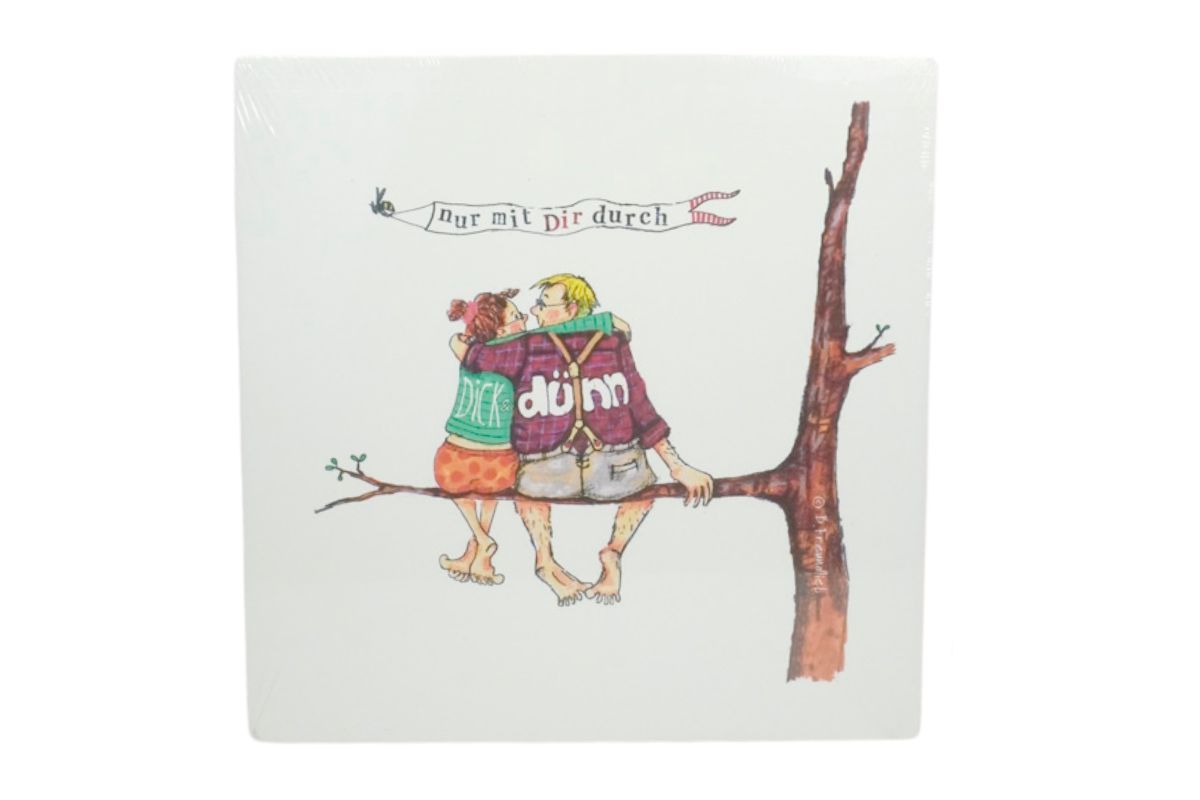 Holzbild Wandbild Bild Design von Barbara Freundlieb nur mit Dir durch Dick & dünn