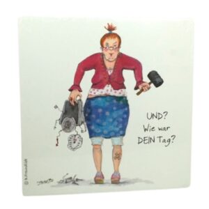 Holzbild Wandbild Bild Design von Barbara Freundlieb Und? Wie war Dein Tag?