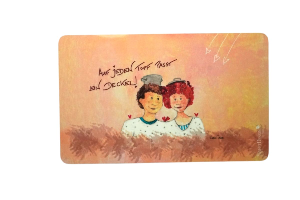 Frühstücksbrettchen Sweet Design Karin Tauer Auf jeden Topf passt ein Deckel!