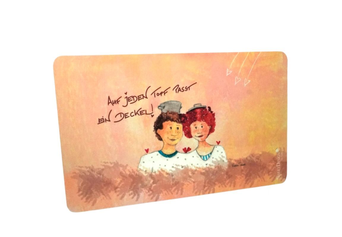 Frühstücksbrettchen Sweet Design Karin Tauer Auf jeden Topf passt ein Deckel!