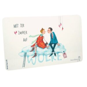 Frühstücksbrettchen Sweet Design B. Freundlieb Mit Dir Immer Auf Wolke 7