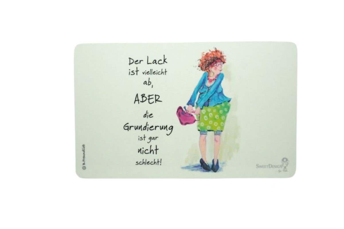 Frühstücksbrettchen Sweet Design B. Freundlieb Der Lack ist vielleicht ab, Aber die Grundierung ist gar nicht schlecht!
