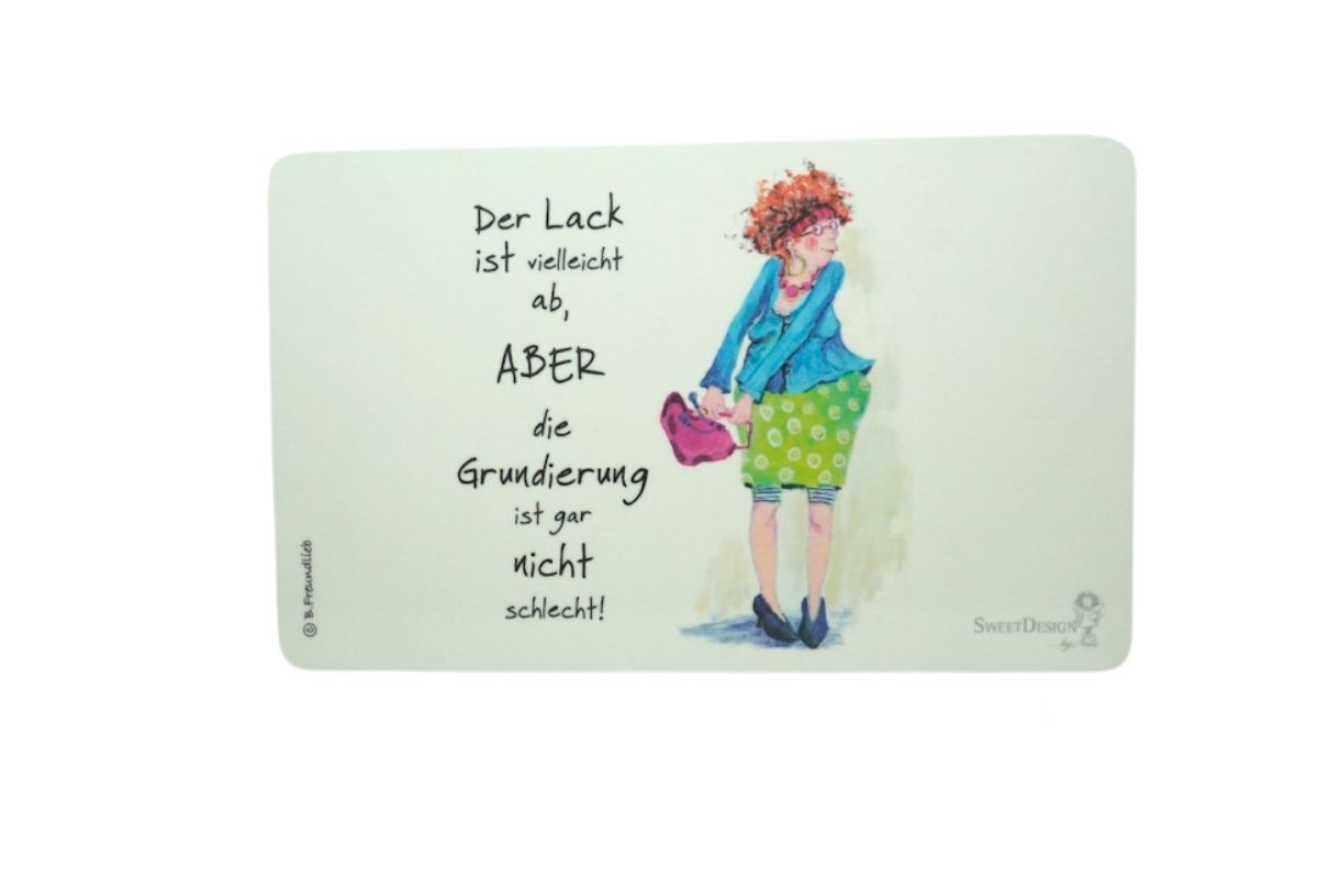 Frühstücksbrettchen Sweet Design B. Freundlieb Der Lack ist vielleicht ab, Aber die Grundierung ist gar nicht schlecht!