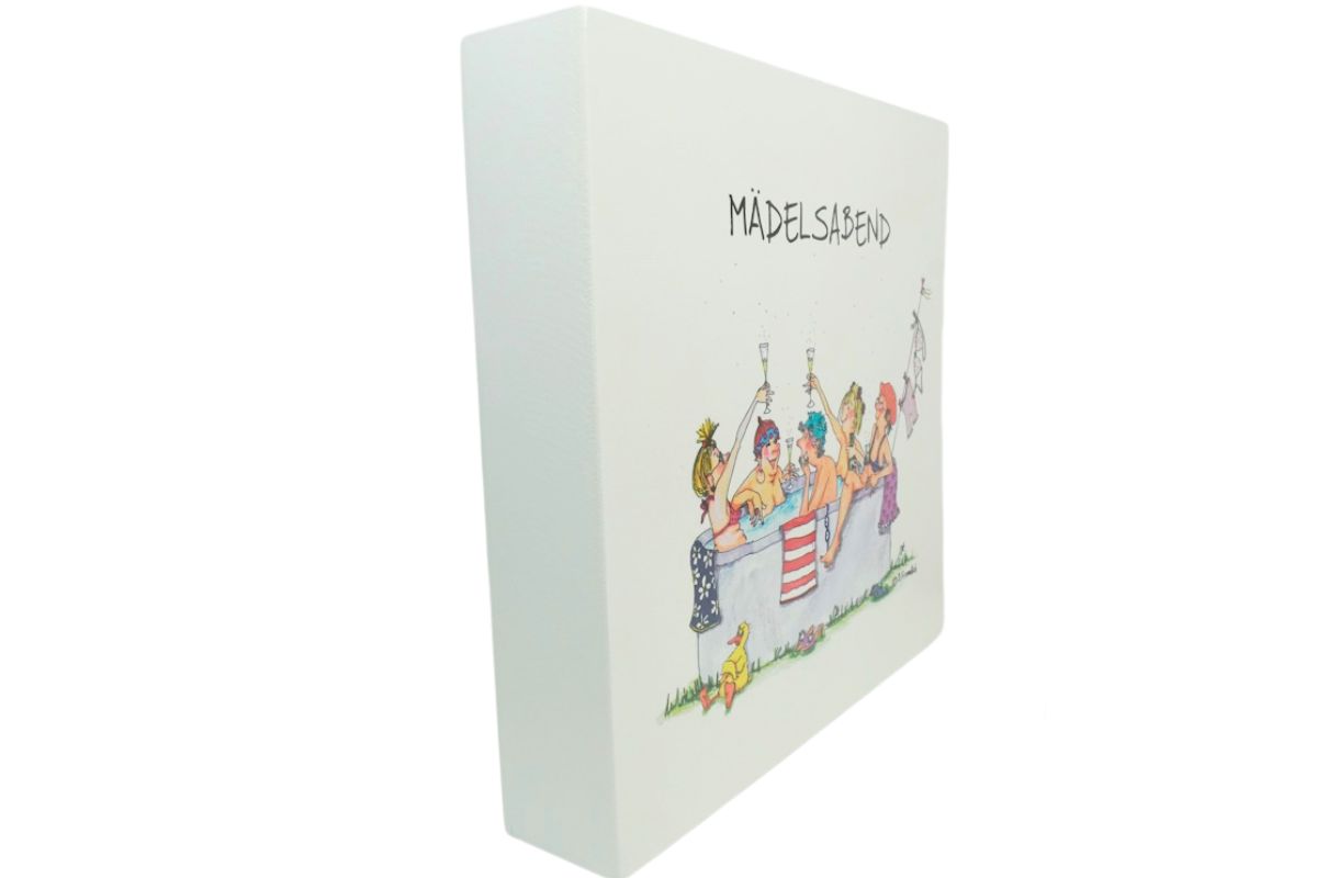 Holzbild Wandbild von B. Freundlieb Mädelsabend