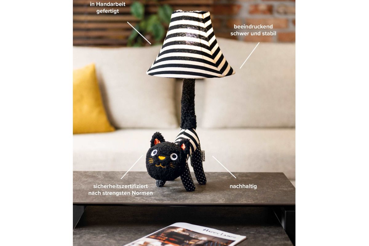 Lampe Happy Lamps Leuchte Stehlampe Baby Luna Handarbeit